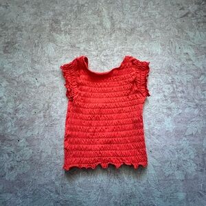 Urban Outfitters orange Smocked Blouse